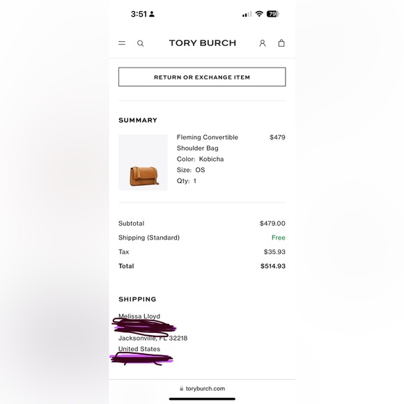 Tory Burch Fleming Convertible bag. - Picture 11 of 12